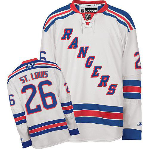 #26 Youth Martin St.Louis Premier Away Jersey - Reebok NHL New York Rangers White