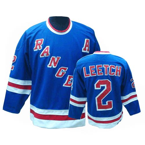 #2 Men's Brian Leetch Premier Jersey - CCM NHL Throwback New York Rangers Royal Blue