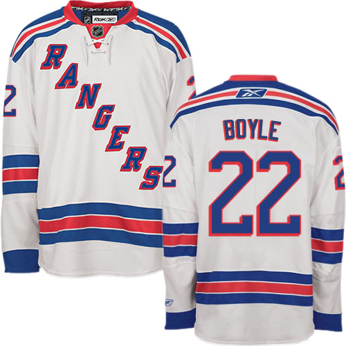 #22 Men's Dan Boyle Premier Away Jersey - Reebok NHL New York Rangers White